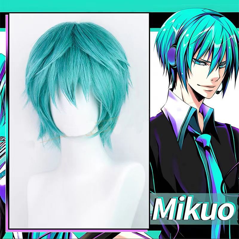 Anime Cosplay Blue Hair - Parrucca Cosplay Mikuo Anime Miku, Capelli