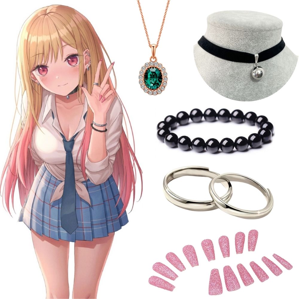 Kitagawa Anime Cosplay - Orecchini e collana Kitagawa Marin, accessori